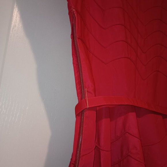 VTG 1950s Cadillac Ad Pin Up Taffeta Full Circle Skirt DRESS Glam Pin Up Scarce - Picture 5 of 12